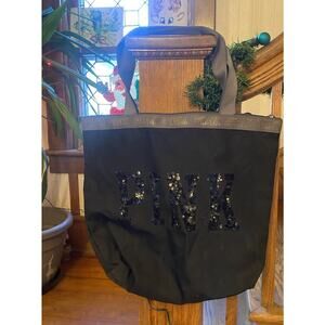 Victoria’s Secret Black Zip Tote Bag